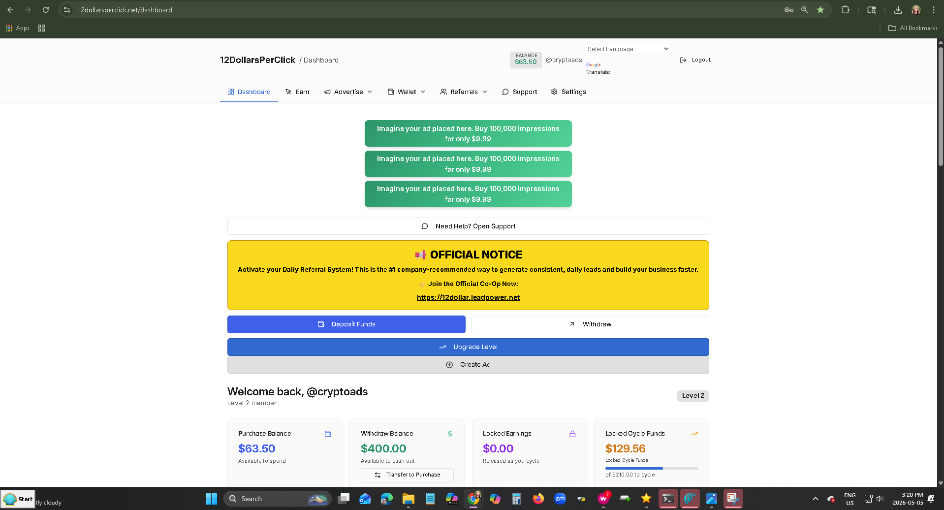12DPC dashboard proof